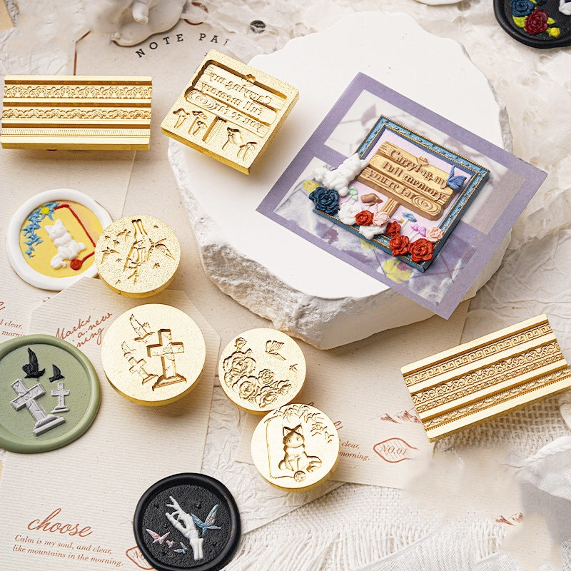 3D Relief Halloween Wax Seal Stamps (9 Designs) a