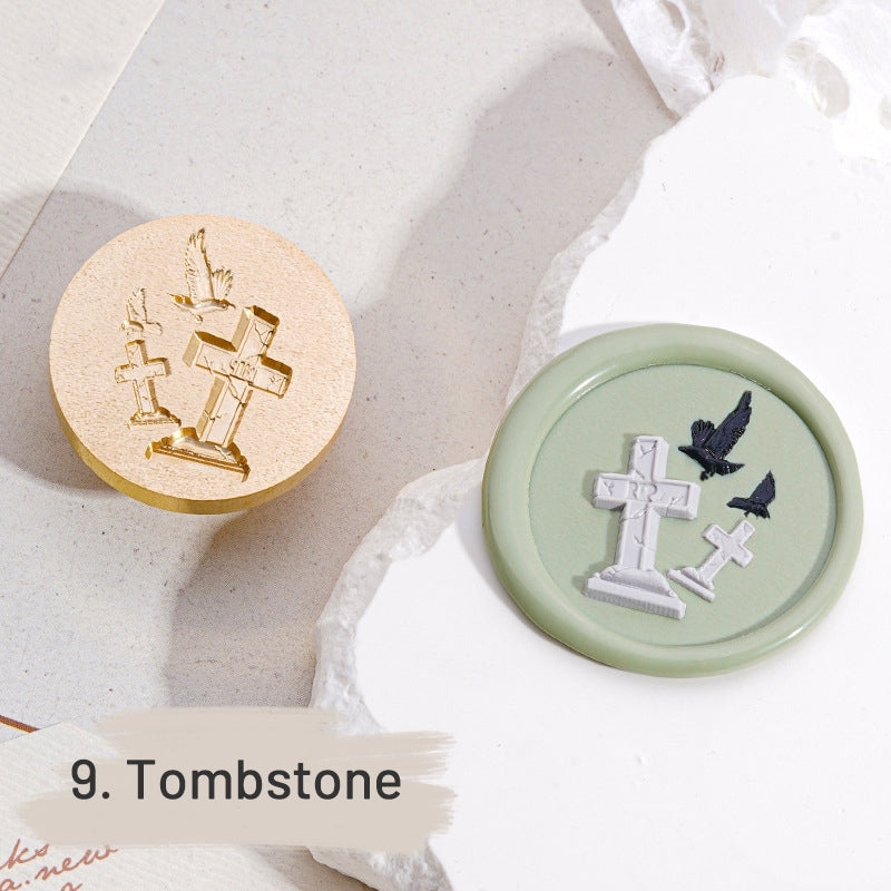 3D Relief Halloween Wax Seal Stamps (9 Designs) sku-9