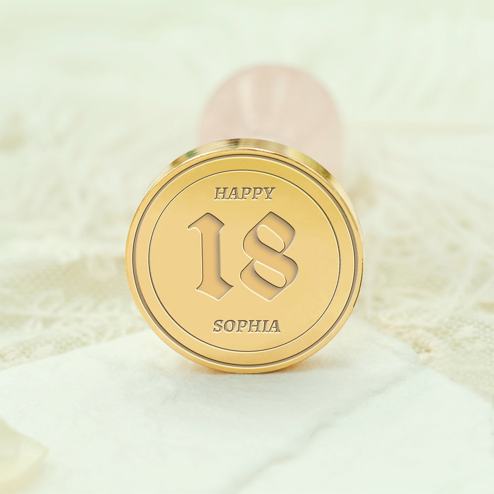 Birthday Bliss Custom Wax Seal Stamp - Style 10 10-3