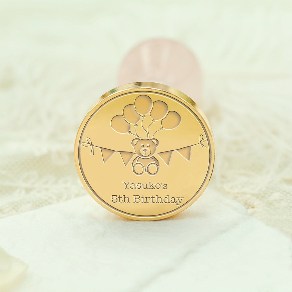 Custom Wax Seal Stamp - Birthday Bliss Custom Wax Seal Stamp - Style 16