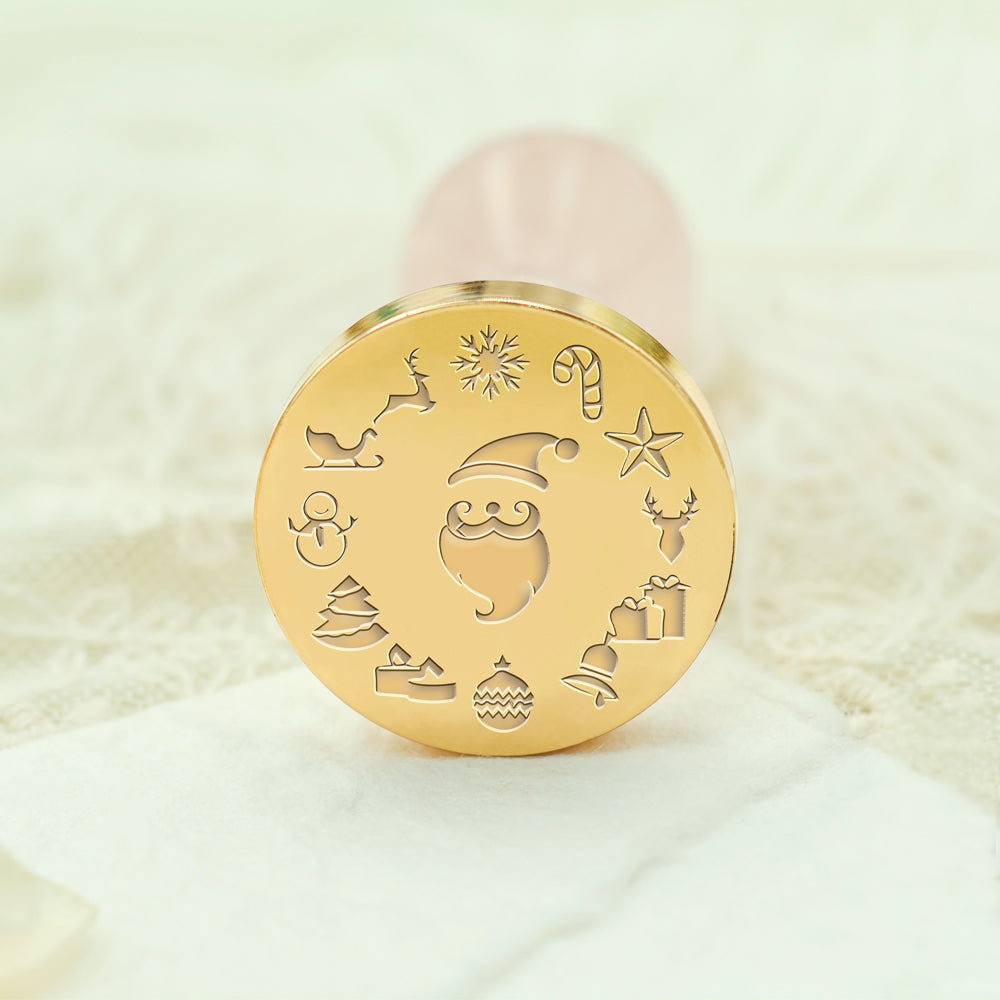 Santa with Gifts Christmas Wax Seal Stamp