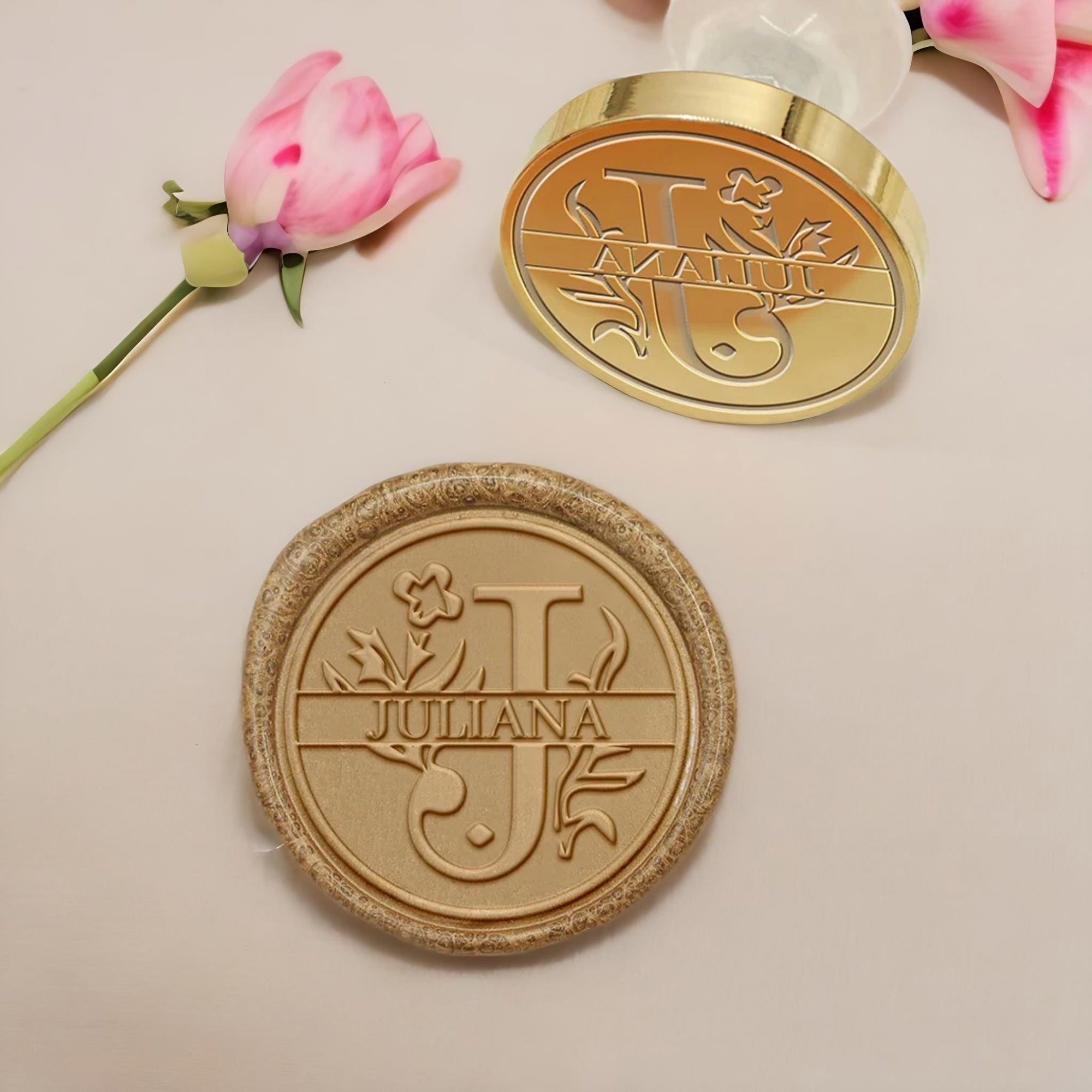 Custom Capital Letter Name Wax Seal Stamp - Letter J-3