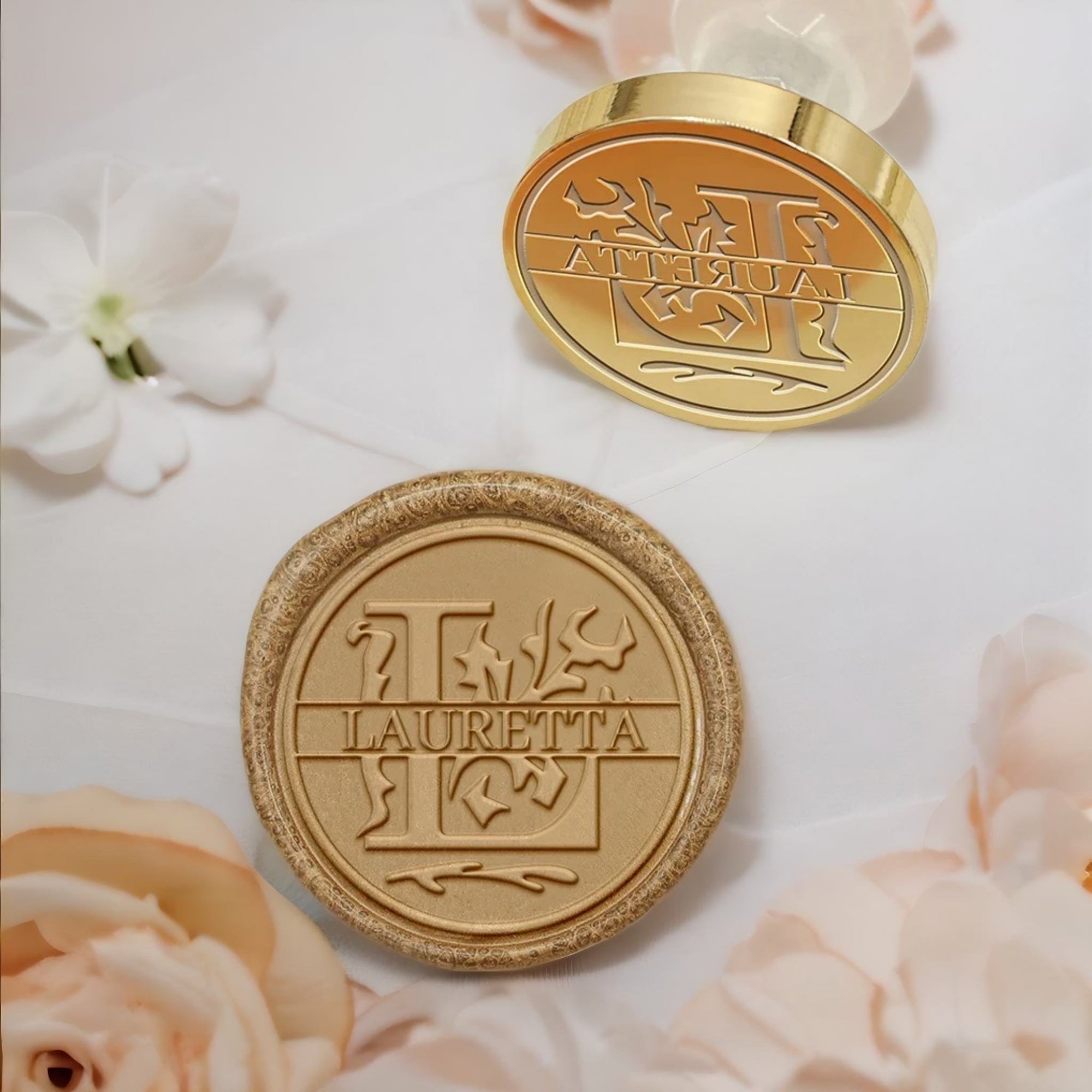 Custom Capital Letter Name Wax Seal Stamp - Letter L-3