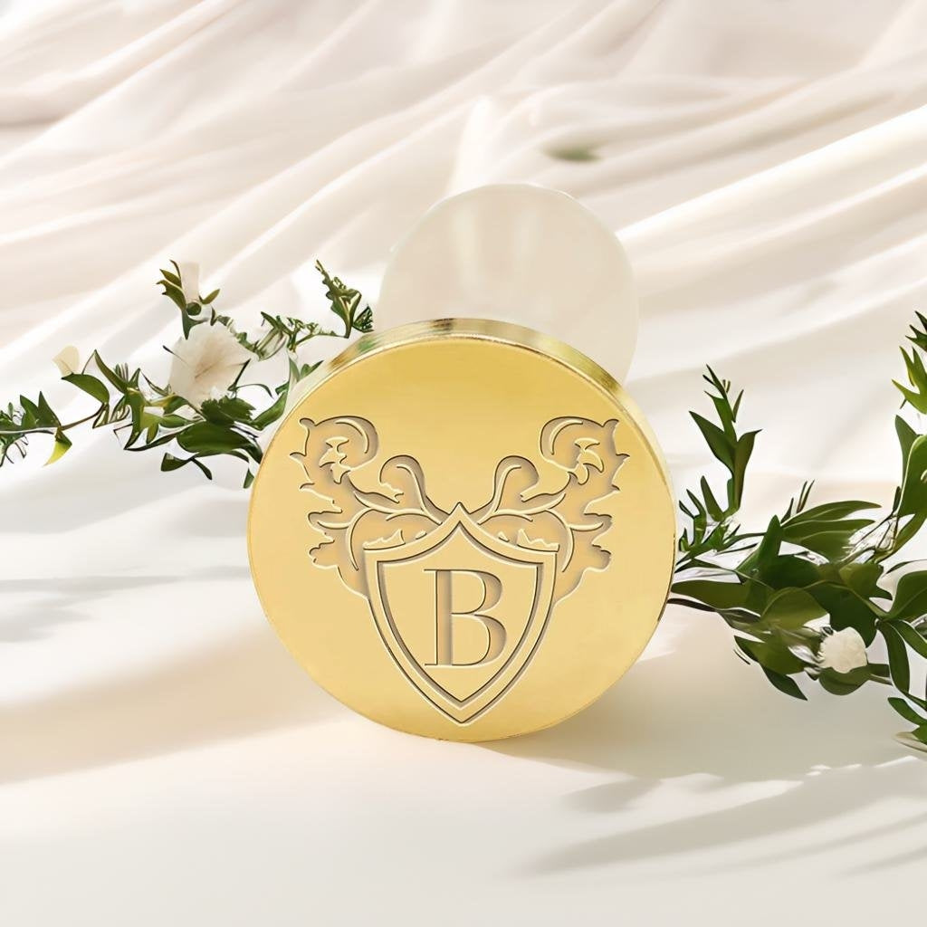Custom Crest Wax Seal Stamps with Family, Business Logos (30 Designs)