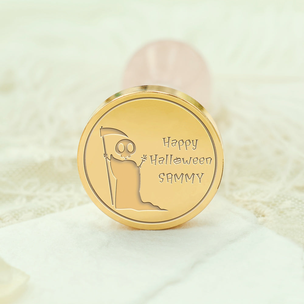 Custom Grim Reaper Halloween Name Wax Seal Stamp