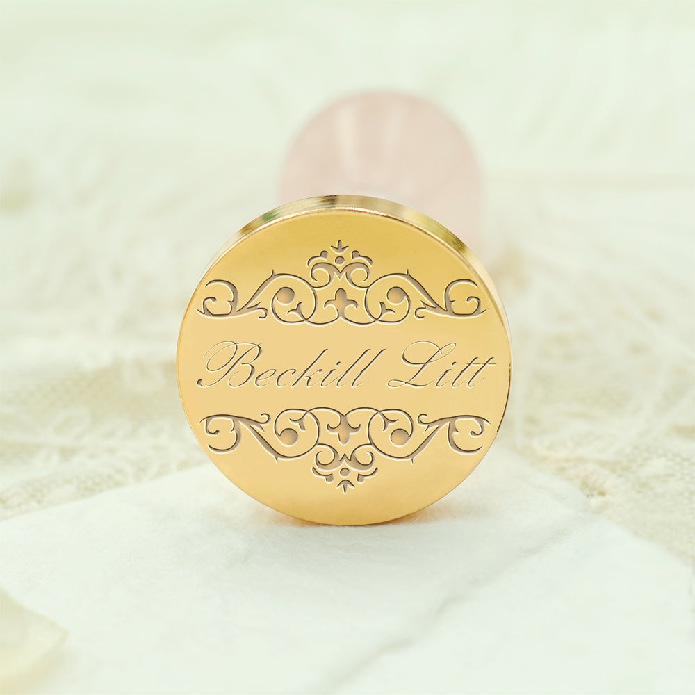 Custom Name Wax Seal Stamp - Style 16 16-3