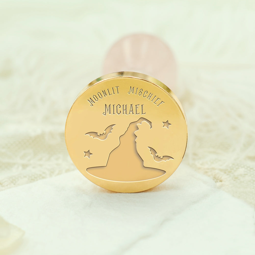 Custom Witch Hat Halloween Name Wax Seal Stamp