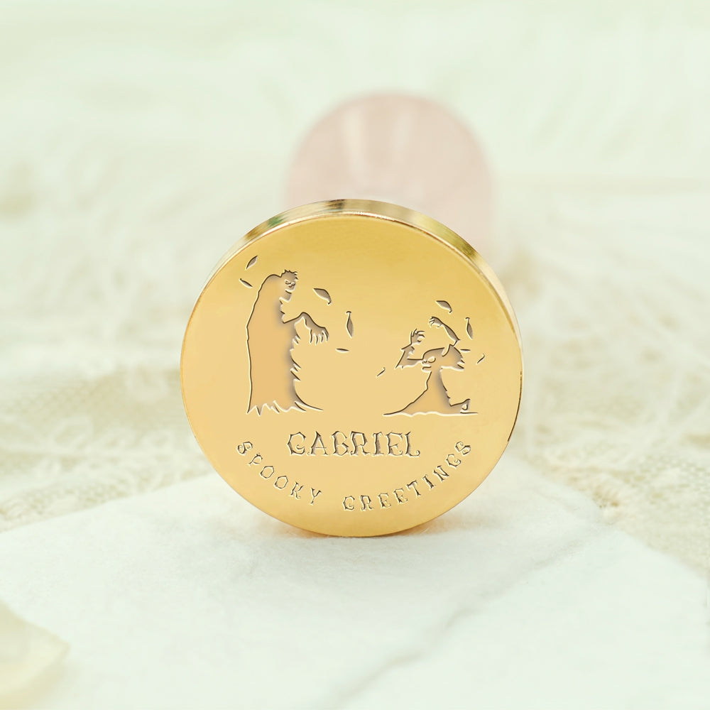 Custom Zombies Halloween Name Wax Seal Stamp