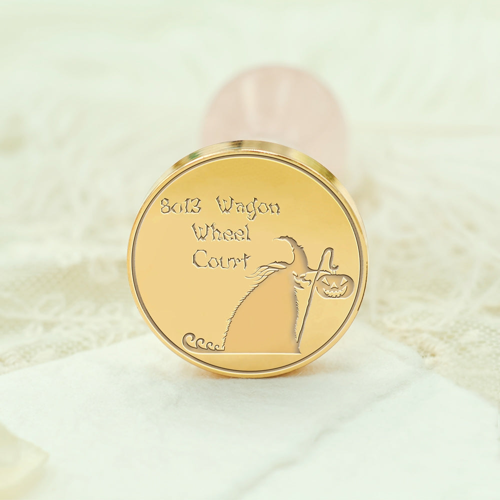 Halloween Custom Address Wax Seal Stamp - Style 16