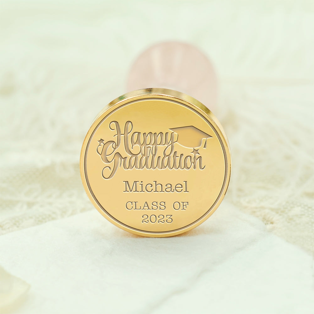 Happy Graduation Custom Wax Seal Stamp - Style 23 23-3