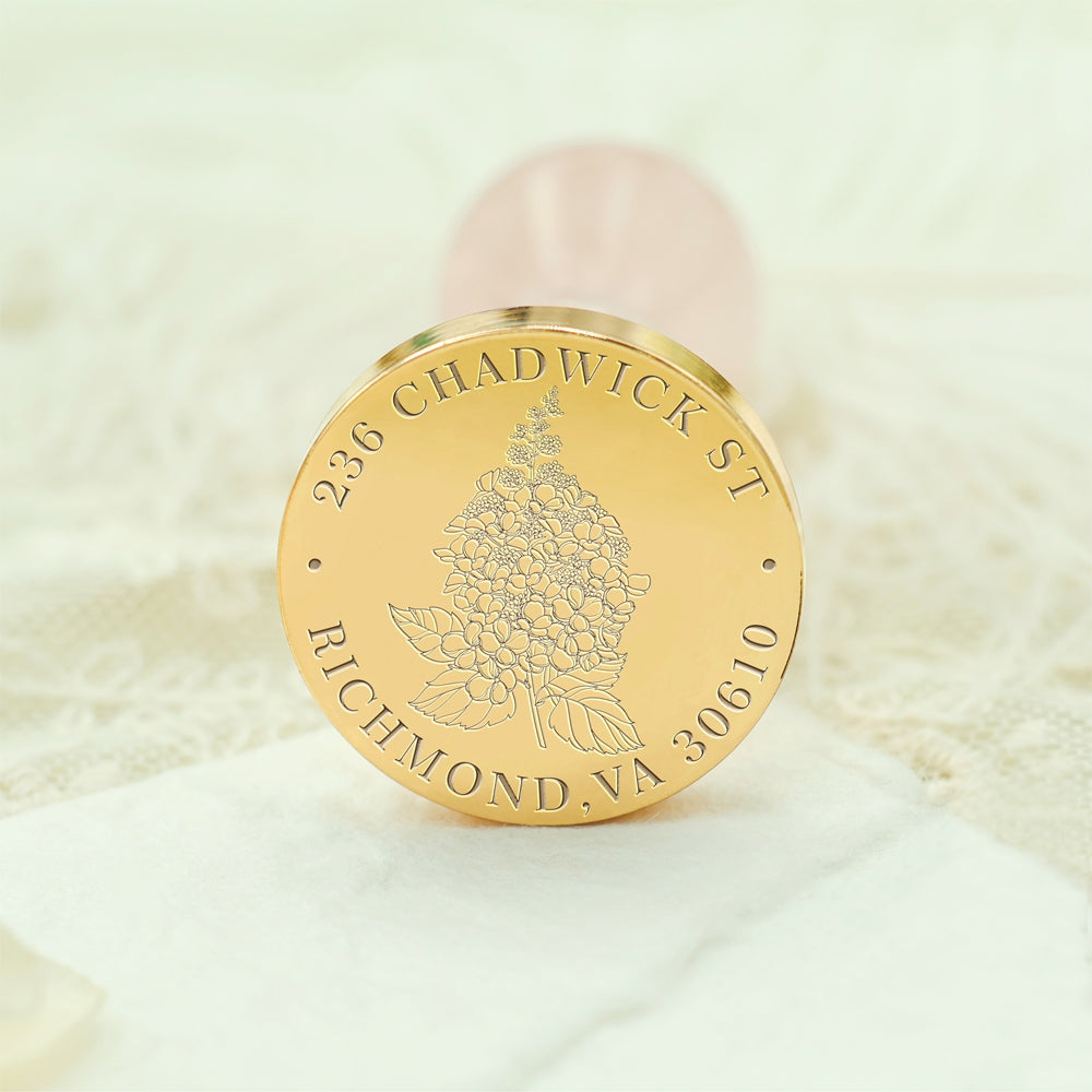 Natural Plant Custom Address Wax Seal Stamp - 27 27-3