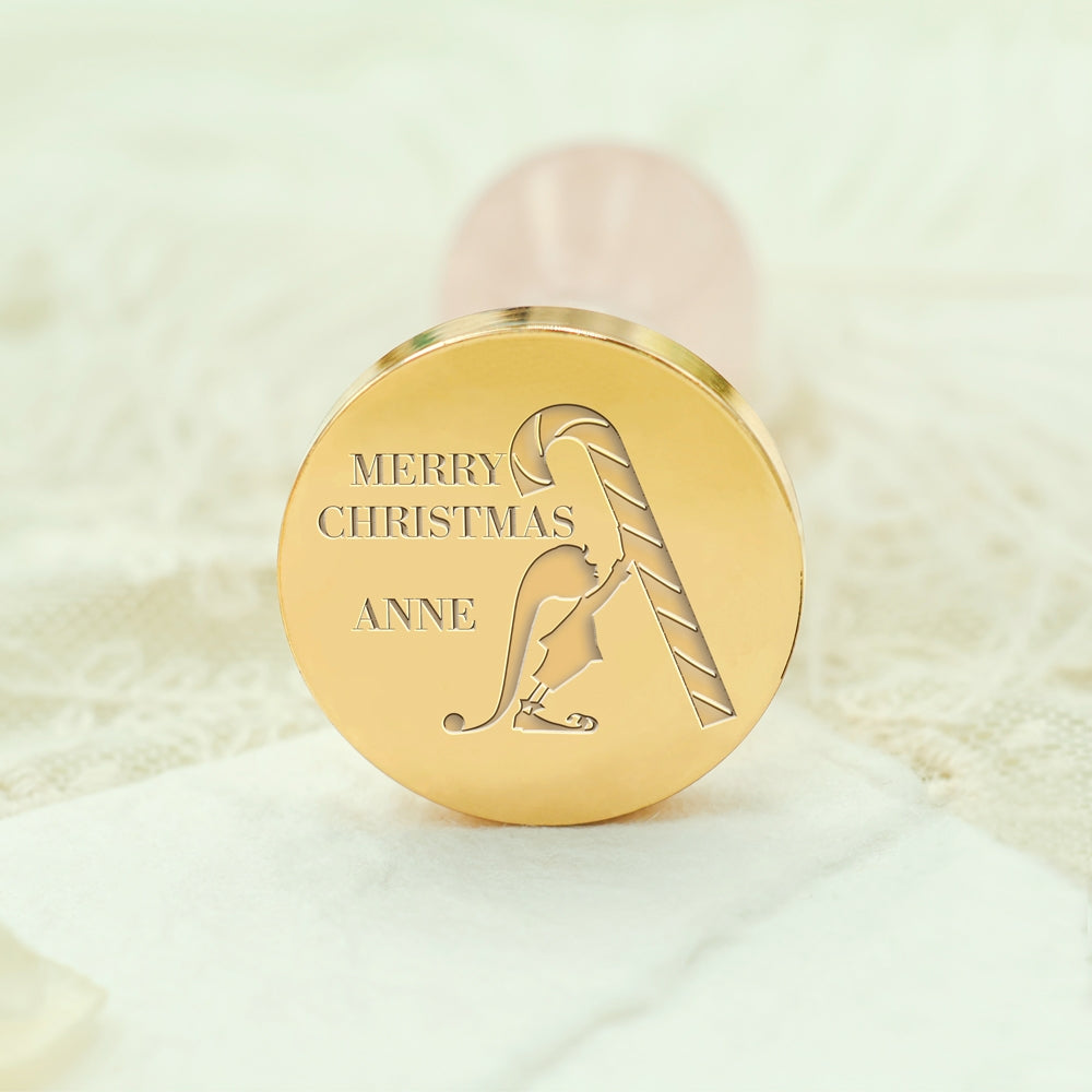 Stick Candy Christmas Custom Name Wax Seal Stamp1
