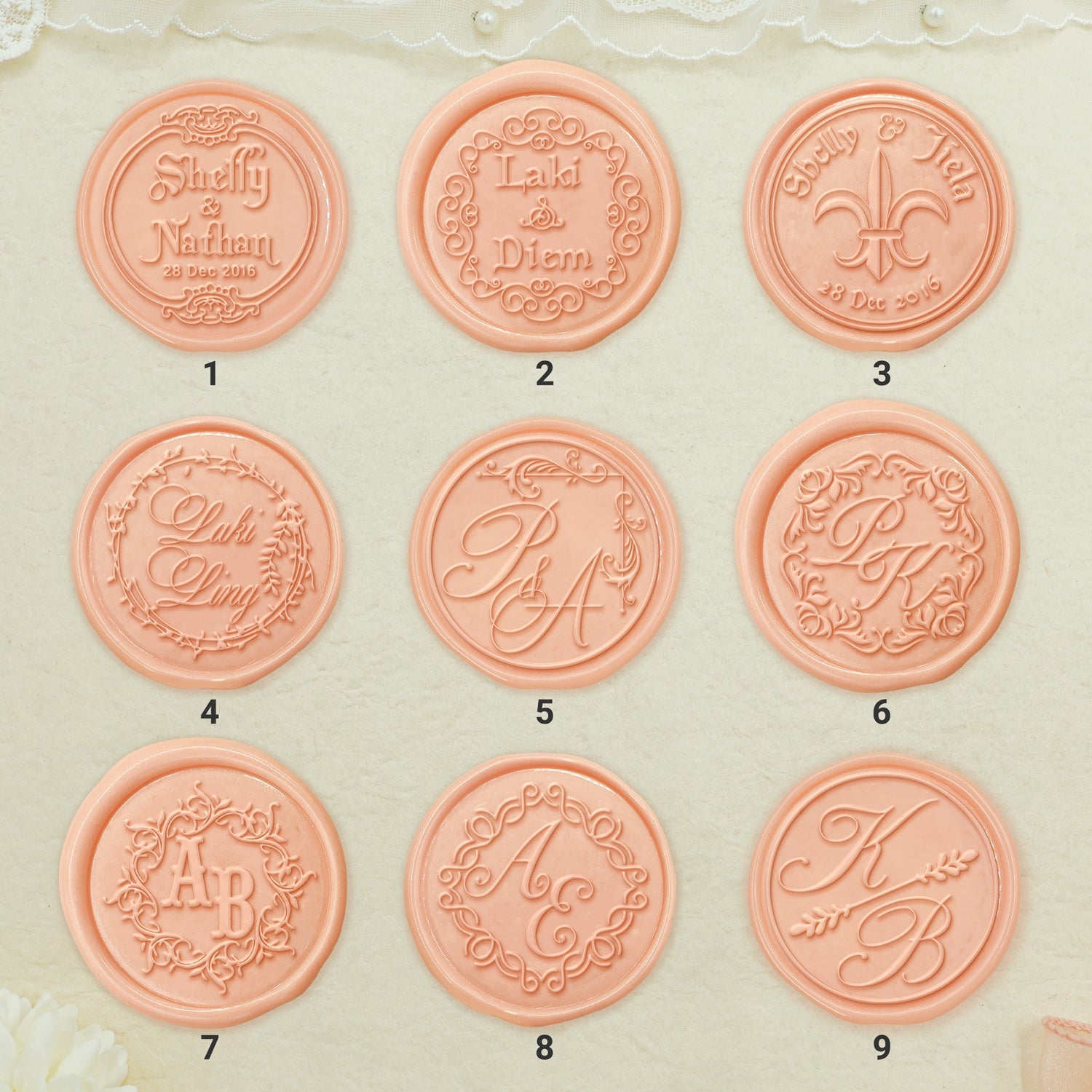 Wedding Wax Seal Stamp-sku1