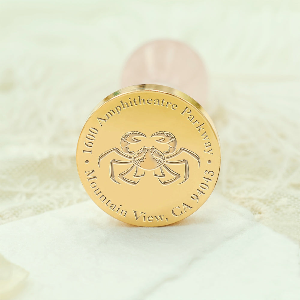 Wildlife Impressions Custom Sea Turtle Address Wax Seal Stamp-3 3-3