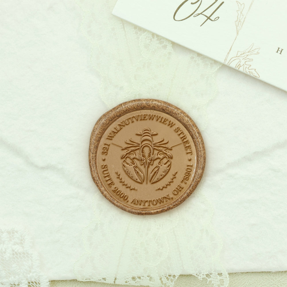 Wildlife Impressions Custom Sea Turtle Address Wax Seal Stamp-9 9-2