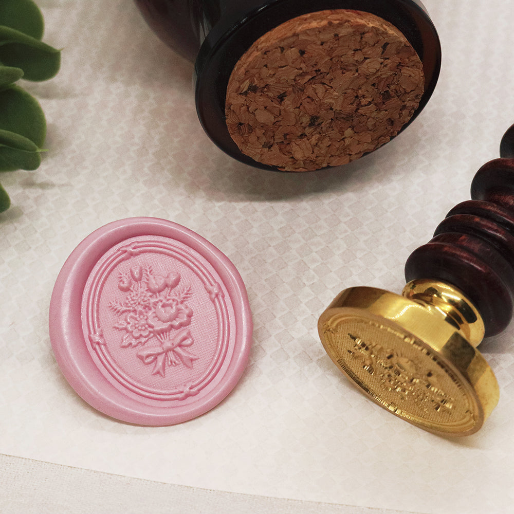3D Relief Bouquet Seal Stamp from Amz Deco.