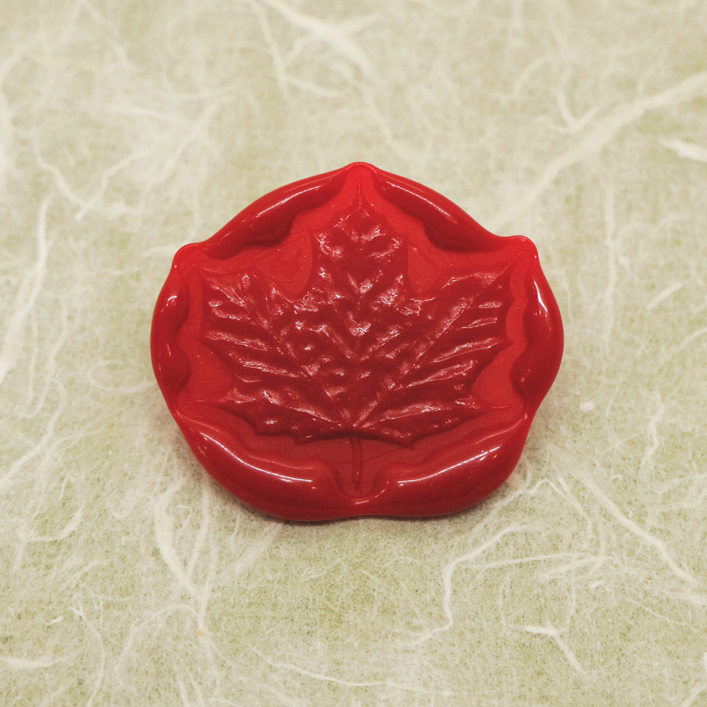 3D relief maple leaf wax seal stamp from AMZ Deco