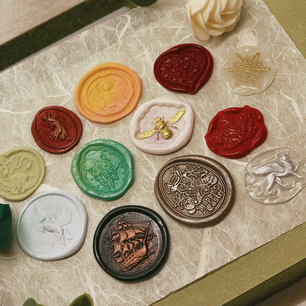 Fully Customized Self Adhesive Wax Seal Stickers with Your Own Artwork
