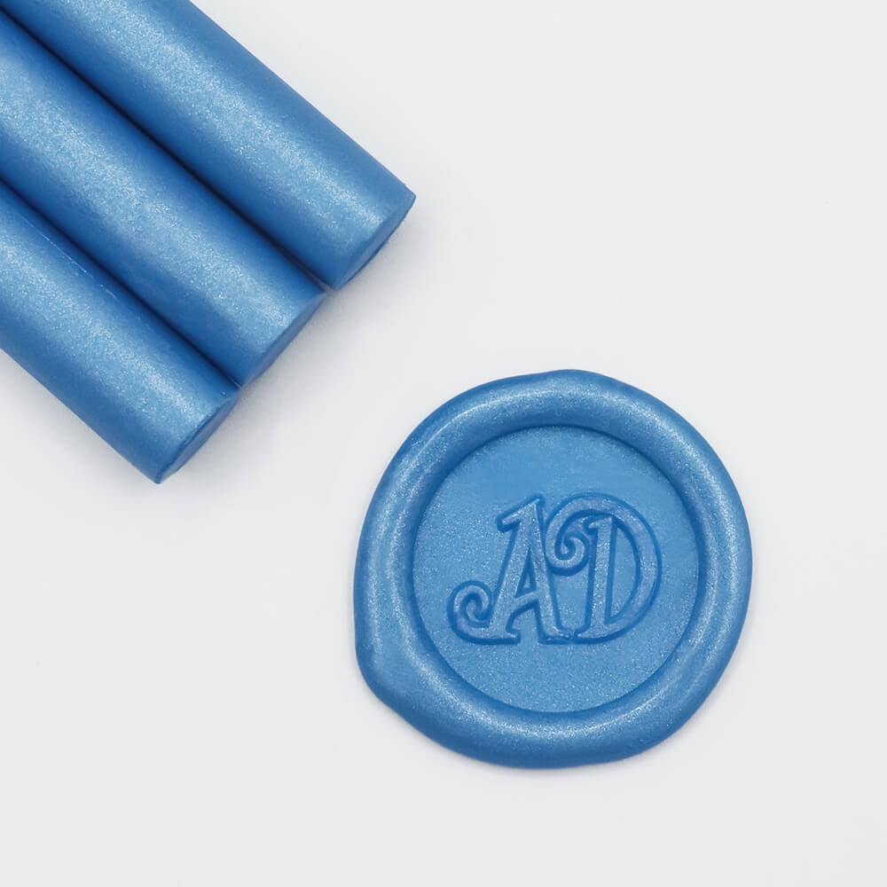 Royal Blue wax seal beads - 100 pieces || Blue wax seal, Blue sealing wax,  wax seal beads, wax seal stamp, blue beads, envelope seals