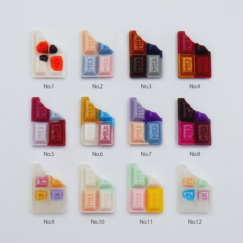 Chocolate Bar Shaped Sealing Wax Blocks Color Combination