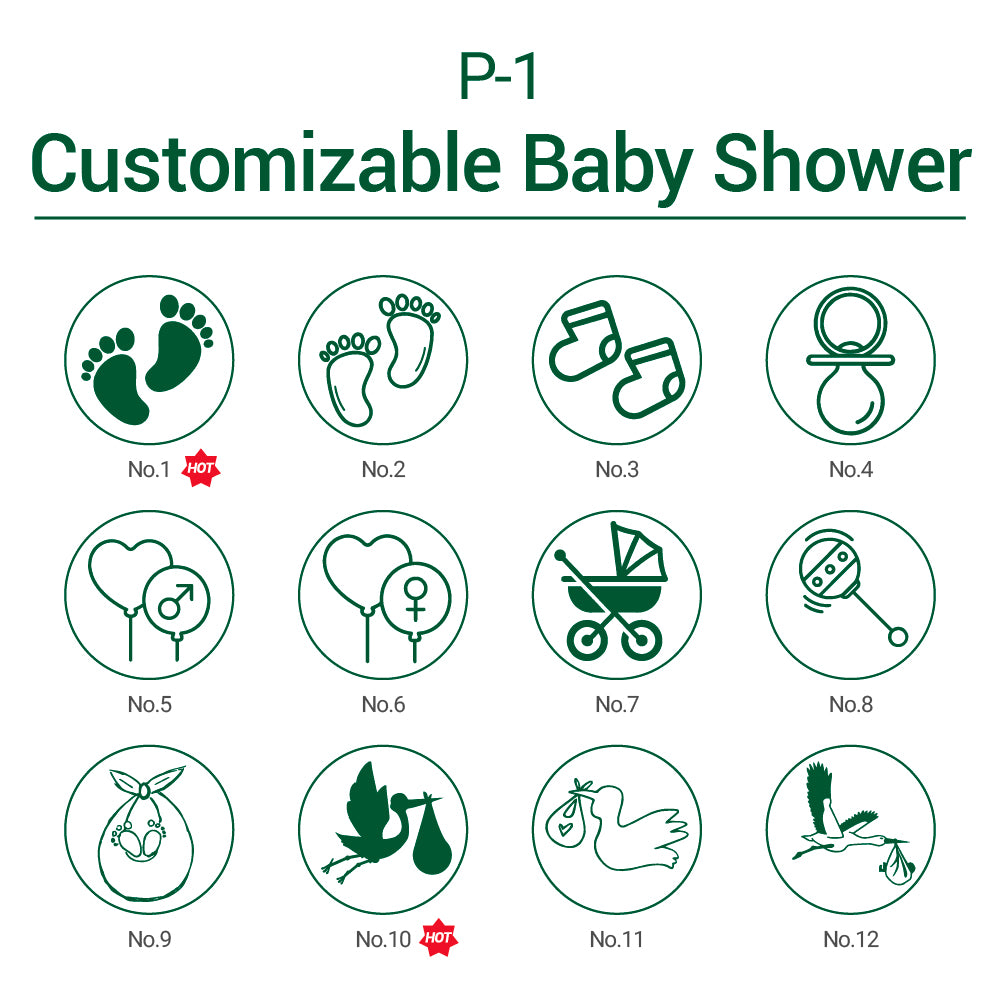 Customizable Shower Wax Seal Stamps from AMZ Deco.