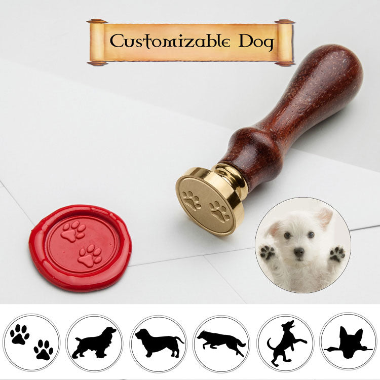 Dog Wax Seal Stamp with Custom Name