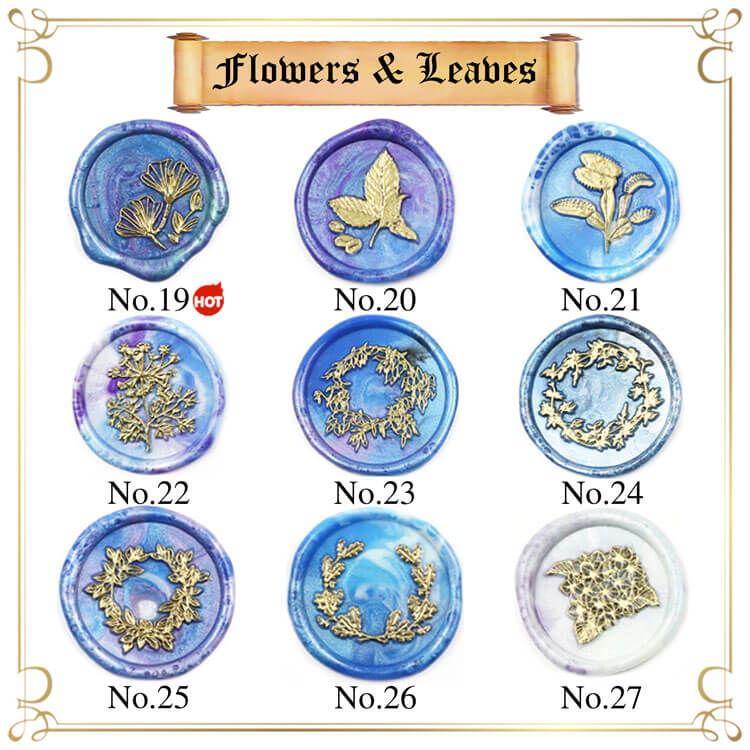 Customizable Flowers & Herbs Seal Stamp