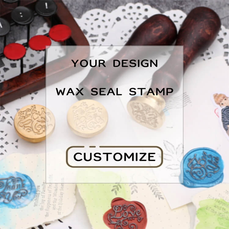 Custom wax seal stamp, wax sealing kit or bundle box (provide your own logo  / design)