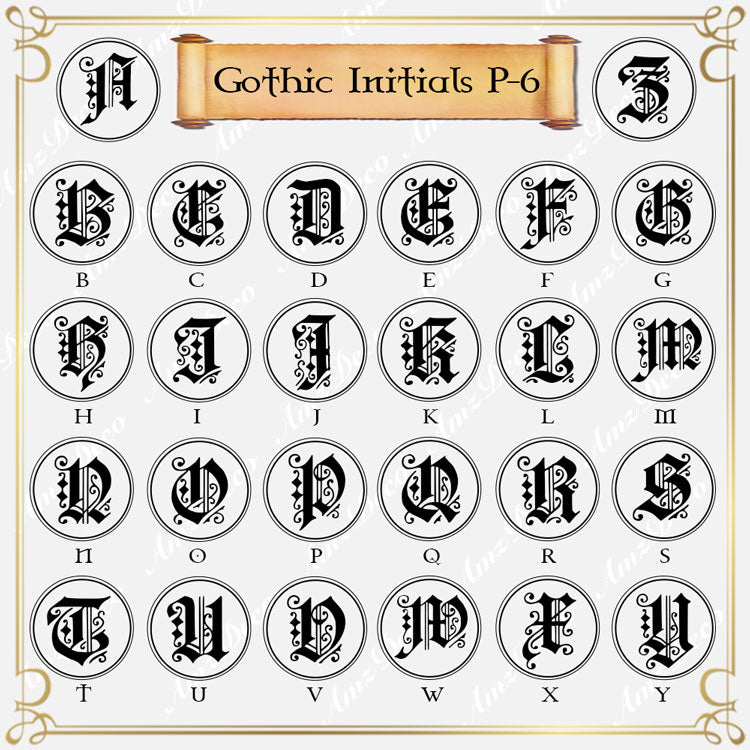 Single Initial Wax Seal Stamp