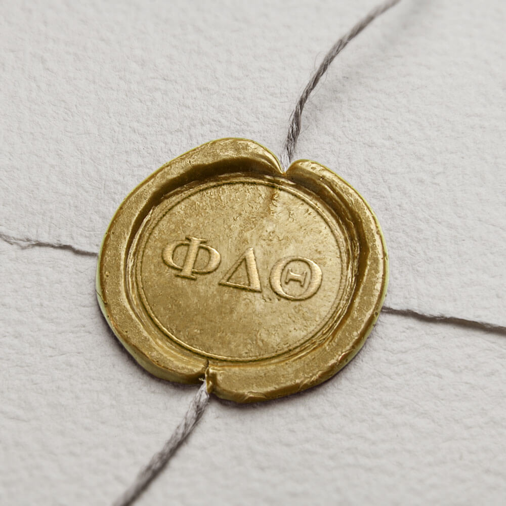 Greek Letters Seal Stamp for Fraternities & Sororities