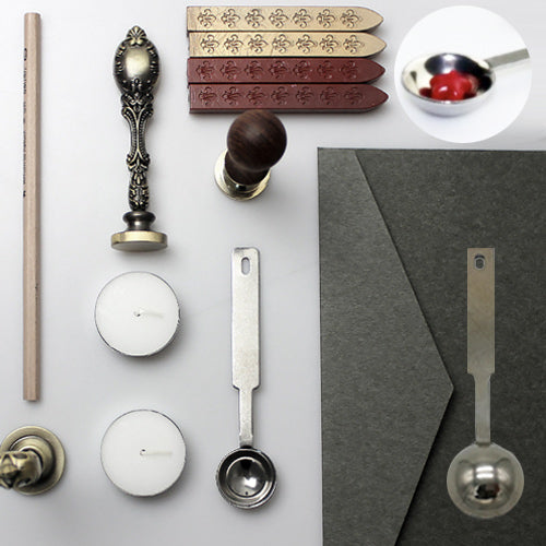Metallic Sealing Wax Melting Spoon with Other tools