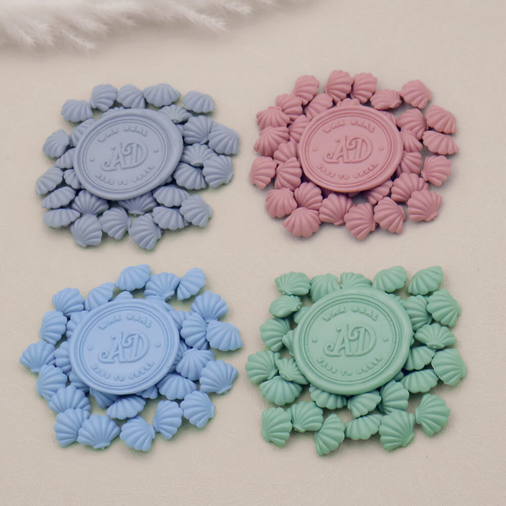 Multicolor Shell Shaped Wax Beads from AMZ Deco