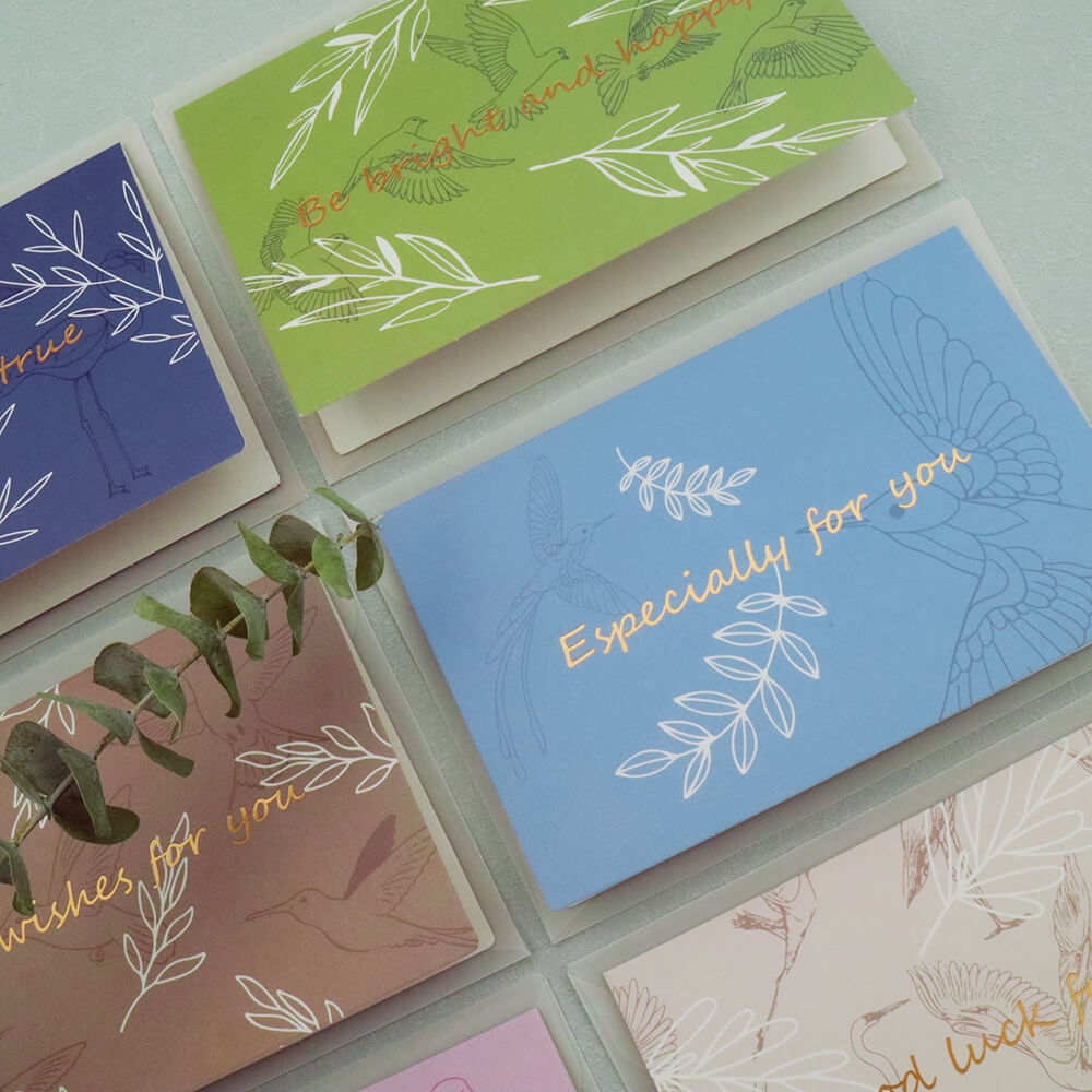 Wild Birds & Leaves Greeting Card With Envelope Assortment