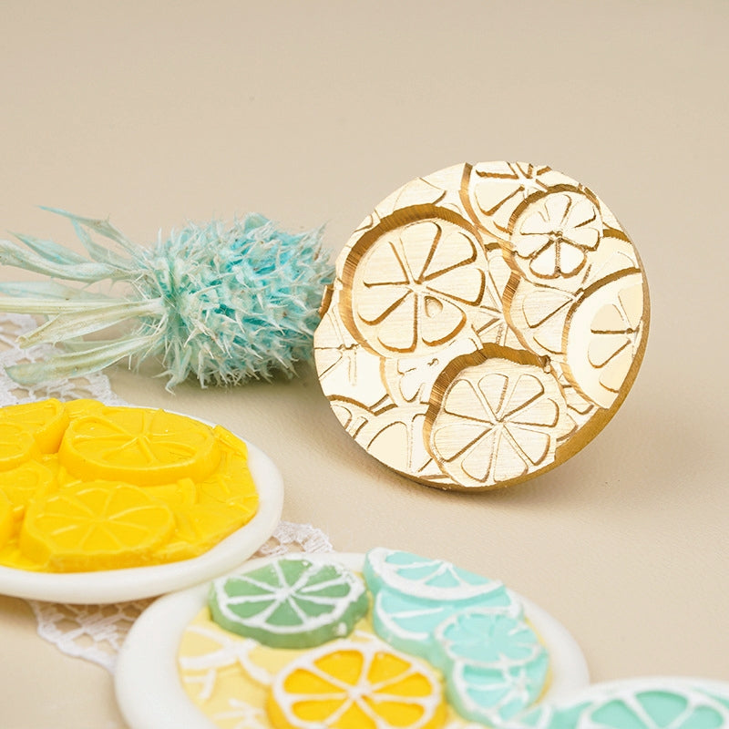 3D Relief Floral Wax Seal Stamps - Strawberry, Lemon, Rose, Daisy Designs b3
