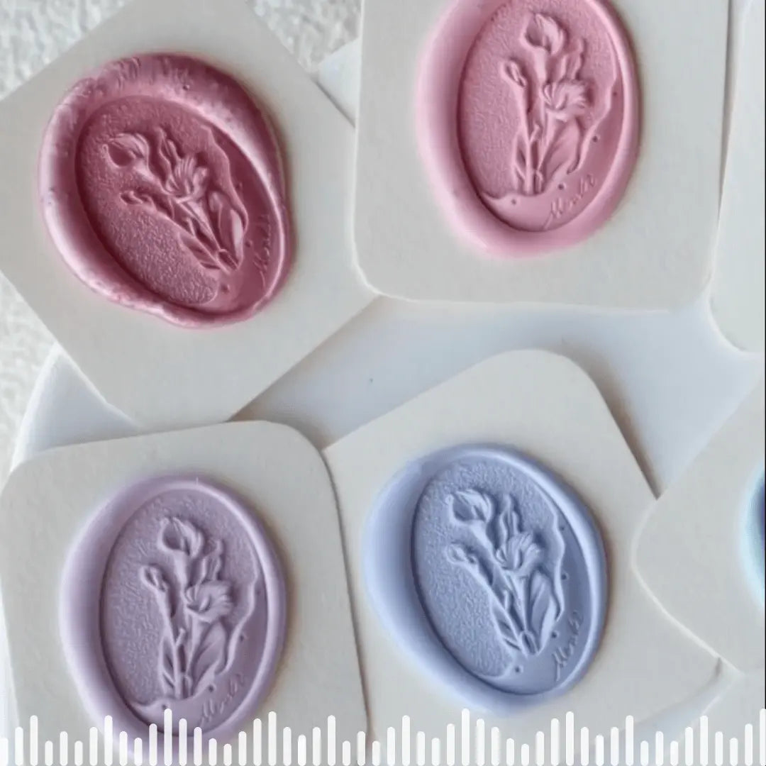 3D Flowers Wax Seal Stamps