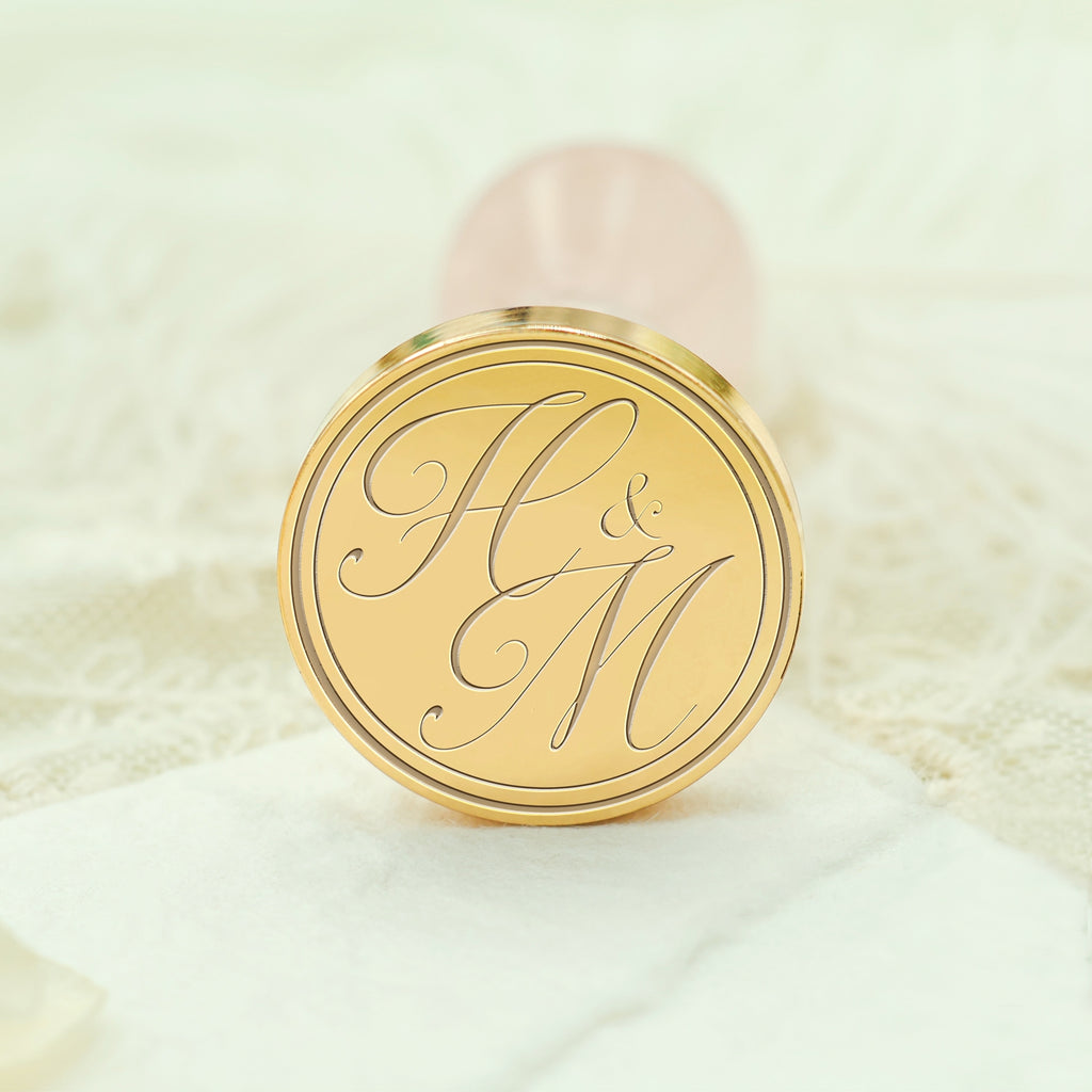 custom wax seal stamping for wedding