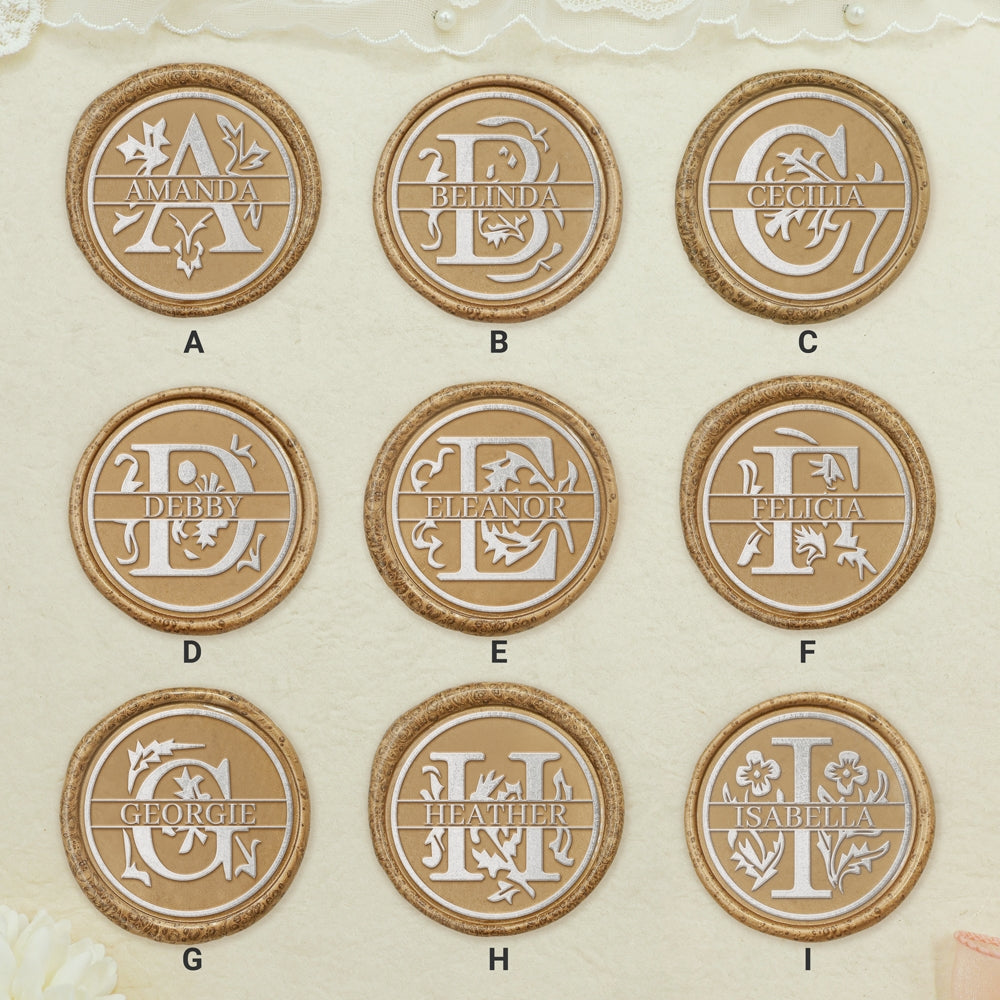 Custom Capital Letter Name Wax Seal Stamp - 26 Alphabet-sku1