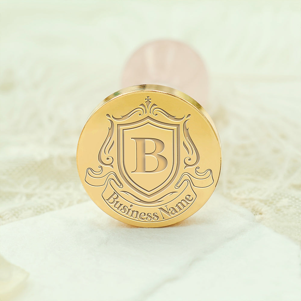 Custom Crest Wax Seal Stamps with Family, Business Logos - No.21 21-3