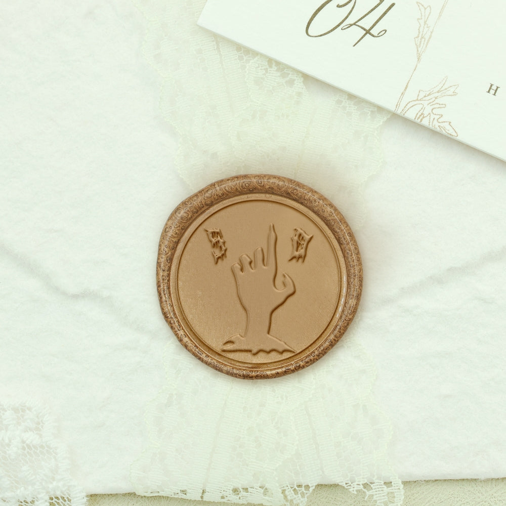 Custom Hand Halloween Name Wax Seal Stamp1