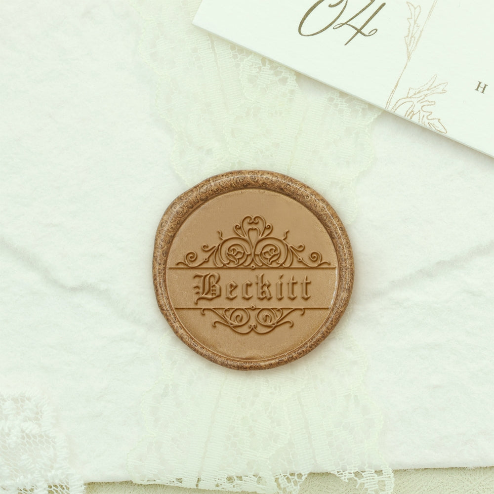 Custom Name Wax Seal Stamp - Style 19 19-2