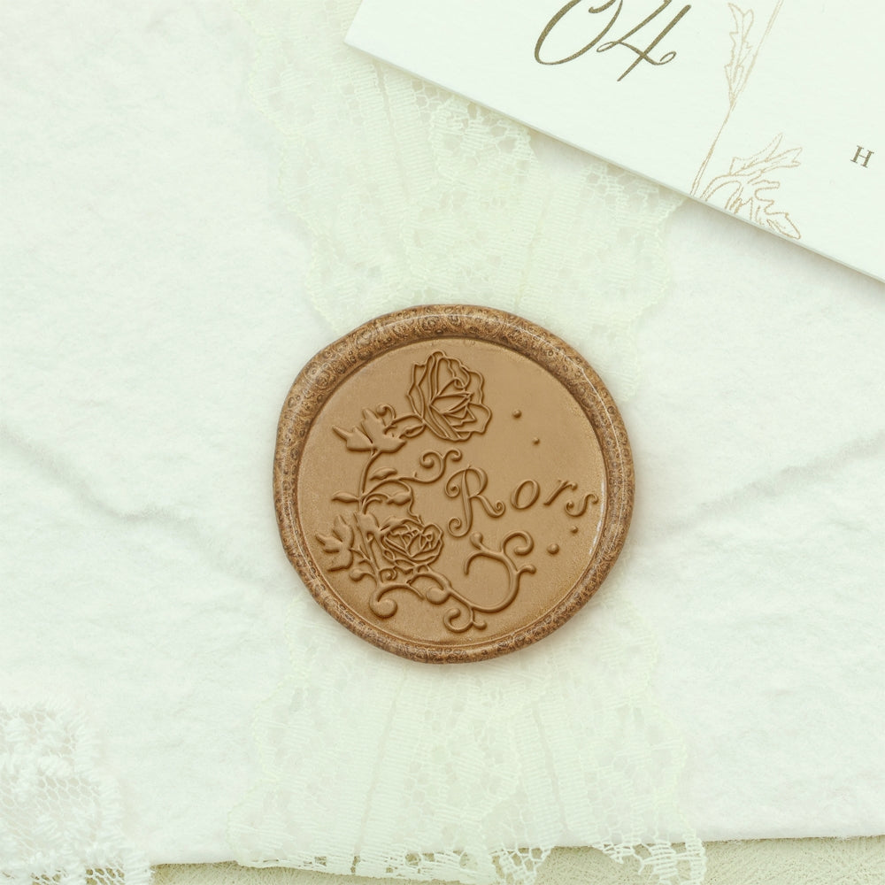 Custom Name Wax Seal Stamp - Style 7 7-2