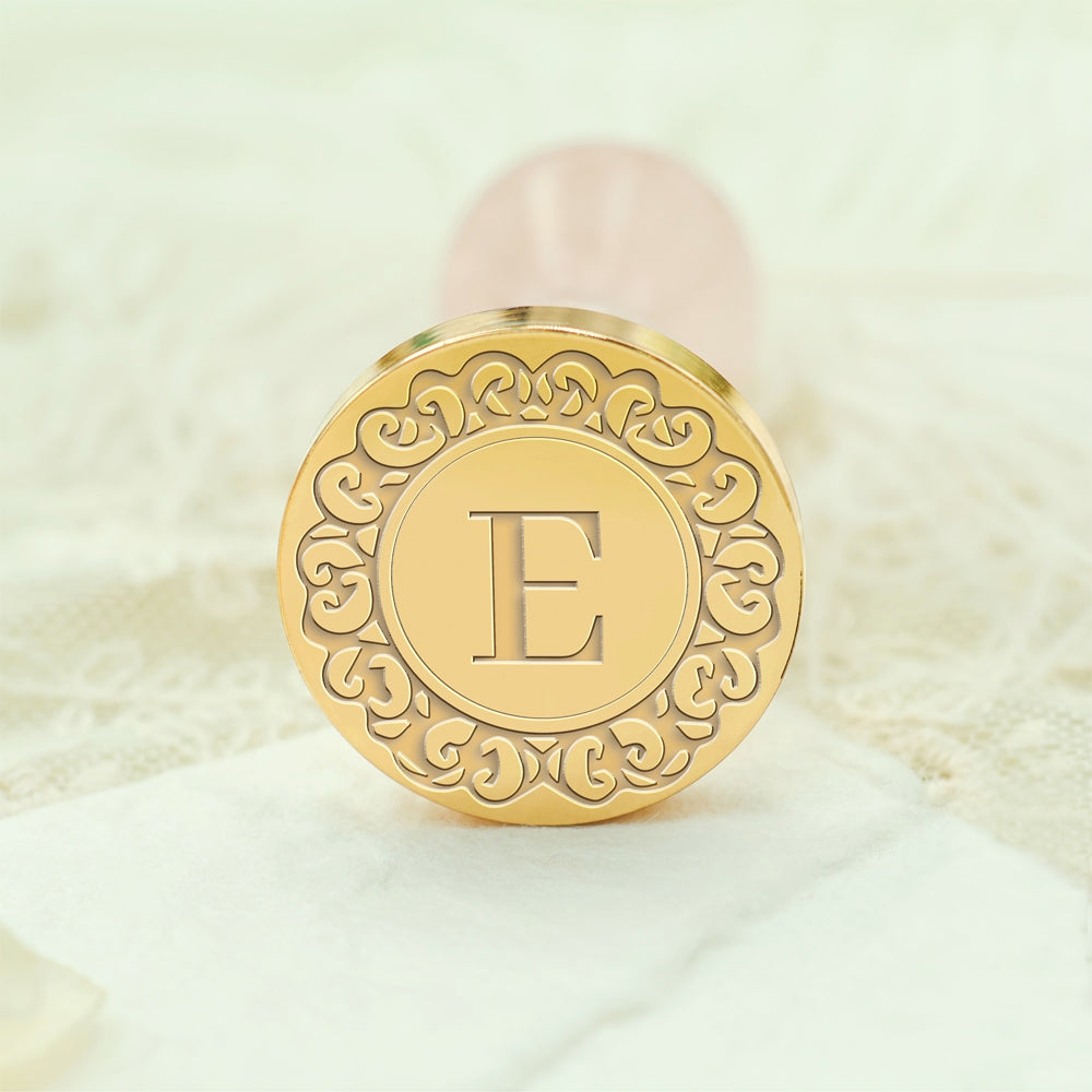 Custom Single Letter Wax Seal Stamp - Style 14 14-3