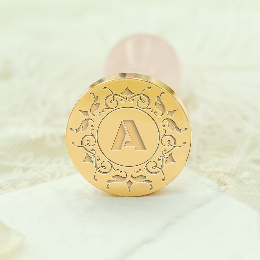 Custom Single Letter Wax Seal Stamp - Style 17 17-3