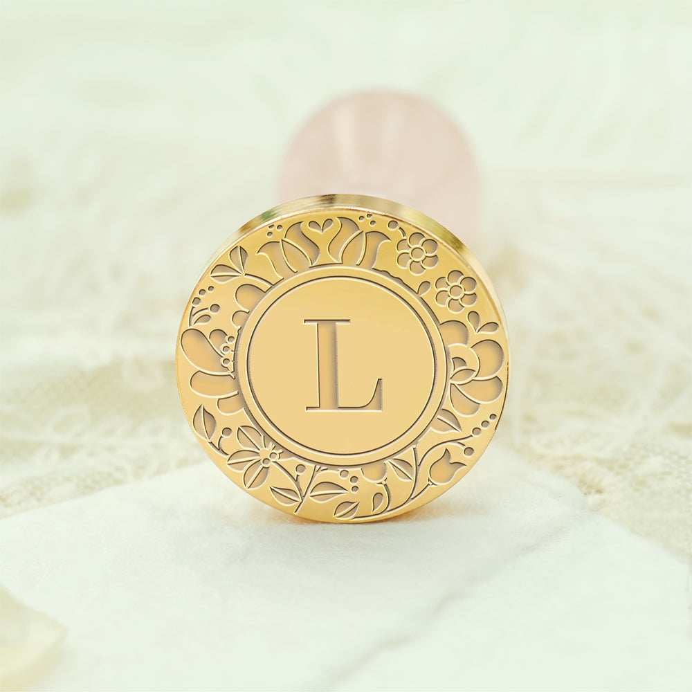 Custom Single Letter Wax Seal Stamp - Style 18 18-3