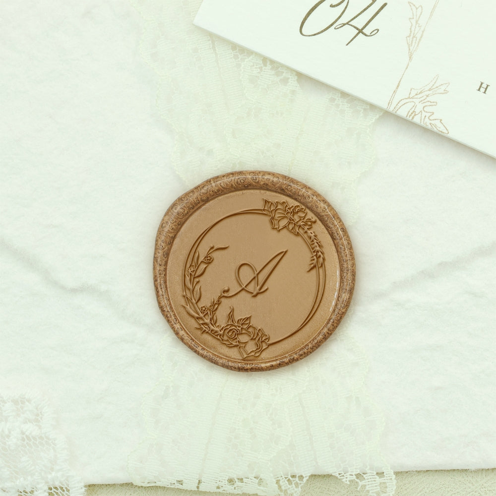 Custom Single Letter Wax Seal Stamp - Style 20 20-2