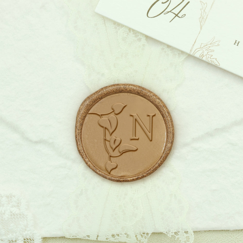 Custom Single Letter Wax Seal Stamp - Style 24 24-2