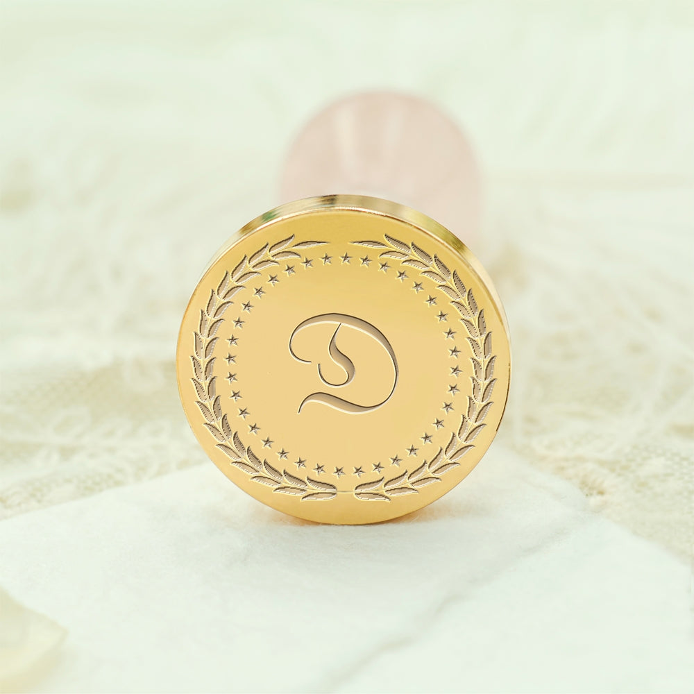 Custom Single Letter Wax Seal Stamp - Style 26 26-3