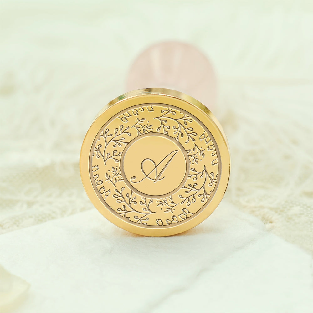 Custom Single Letter Wax Seal Stamp - Style 27 27-3