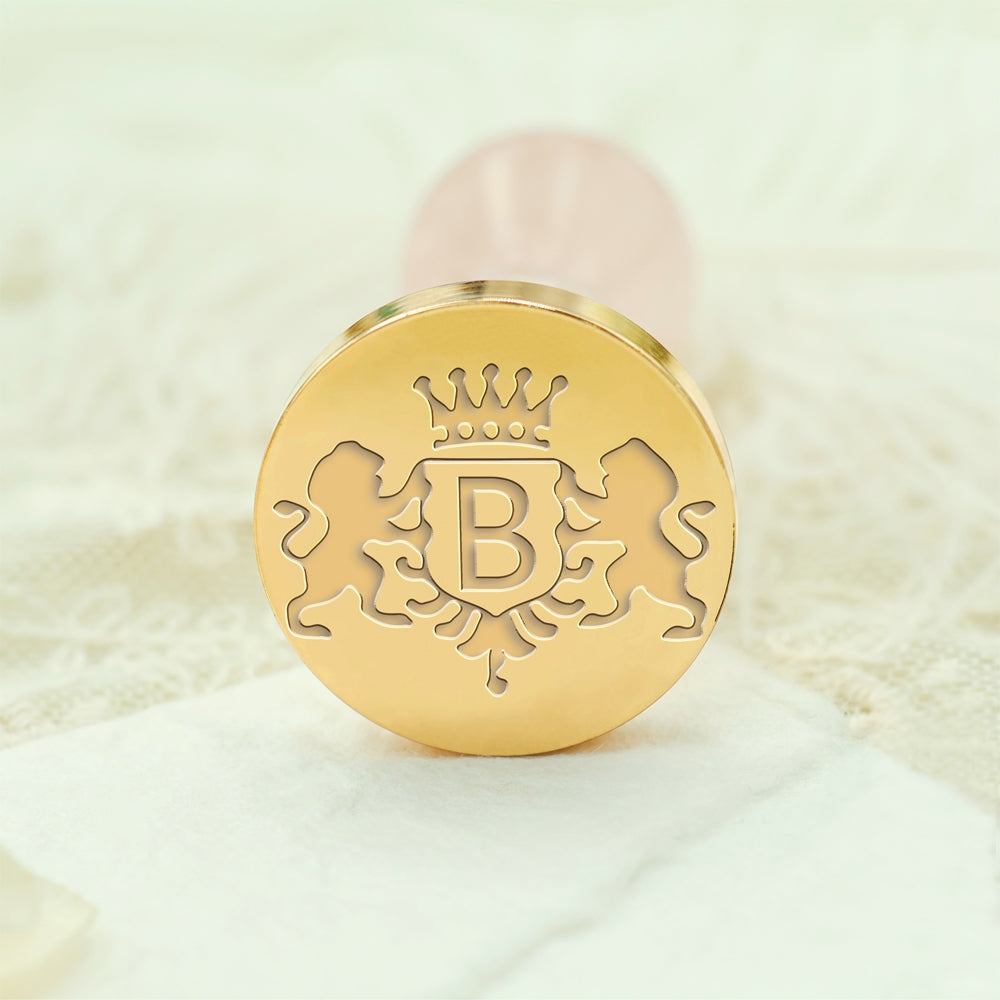Custom Single Letter Wax Seal Stamp - Style 8 8-3
