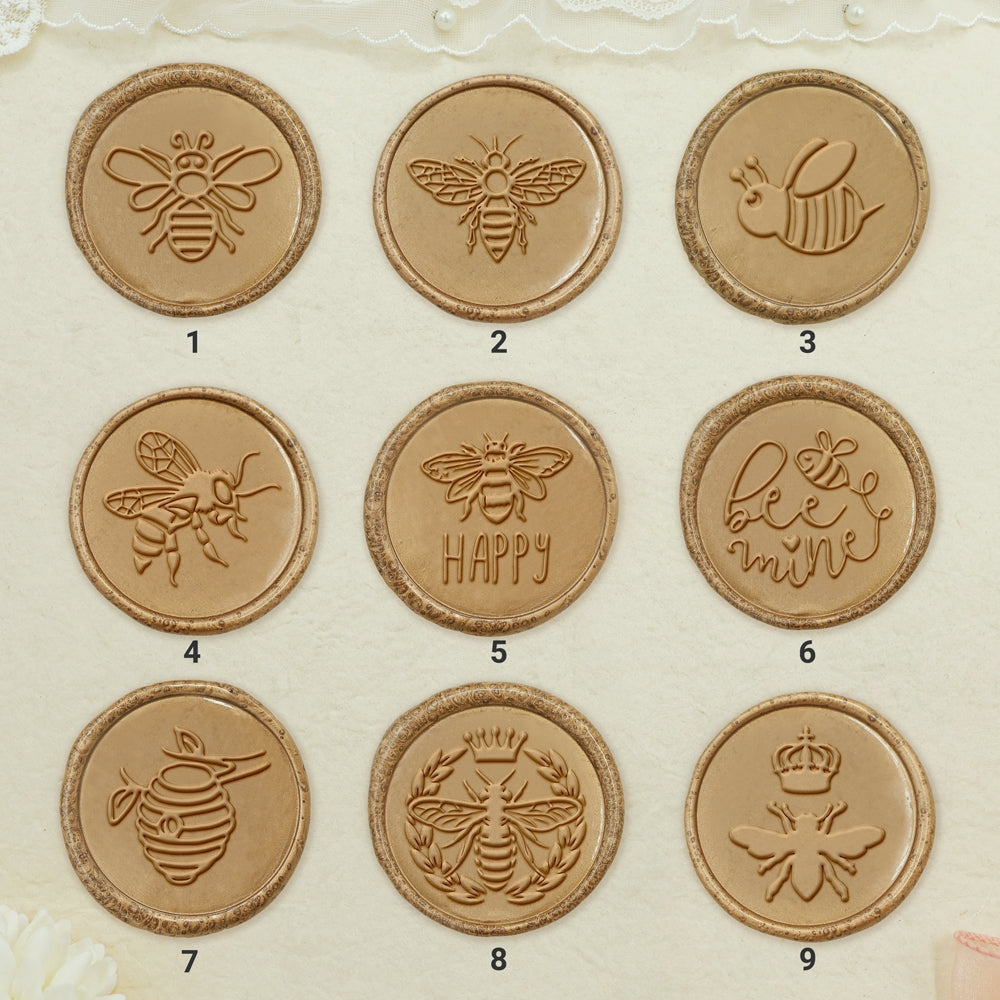 Customizable Bee Wax Seal Stamp-sku